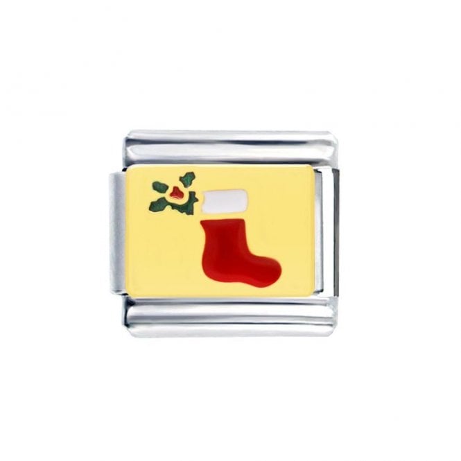 Charmlinks Silver & Gold Christmas Stocking Charm