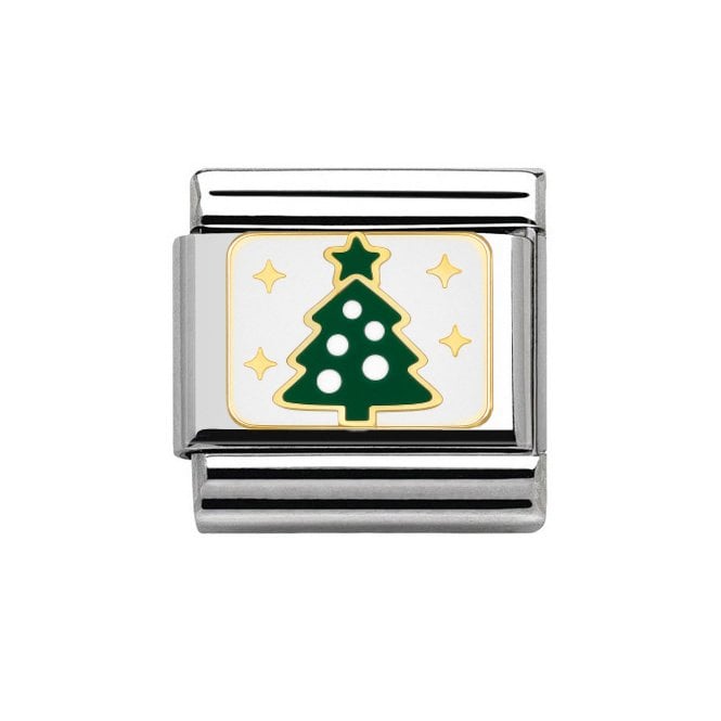 Charmlinks Silver & Gold Christmas Tree Charm