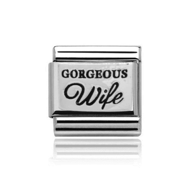 Silver Gorgeous Wife Charm