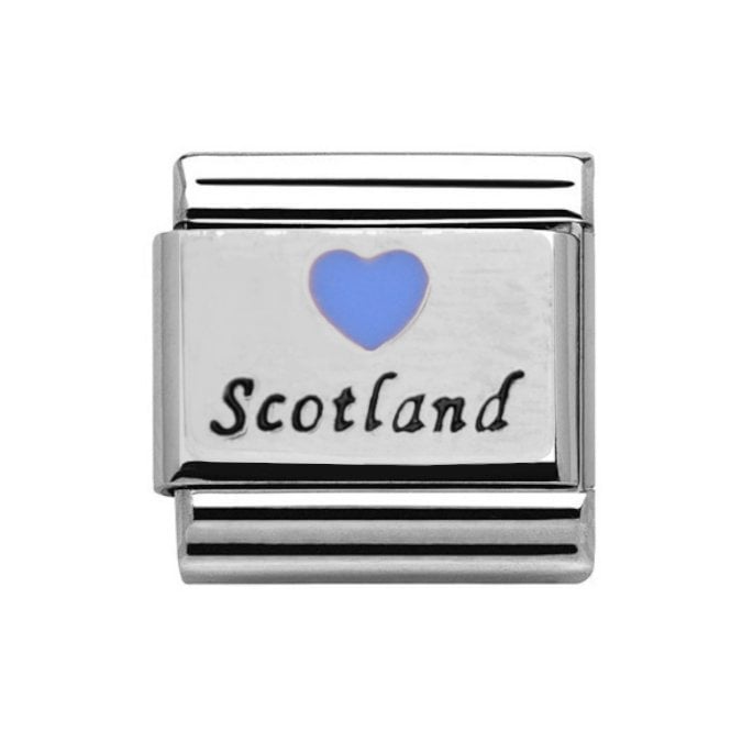 Charmlinks Silver Heart Scotland Charm