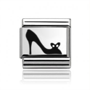 Silver High Heel Shoe Charm