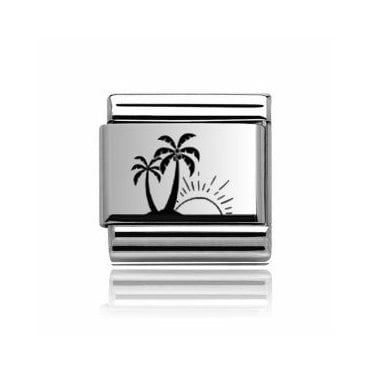 Silver Holiday Charm