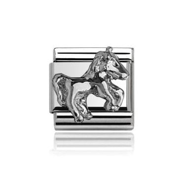 Silver Horse Charm