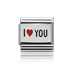 Silver I Heart You Charm