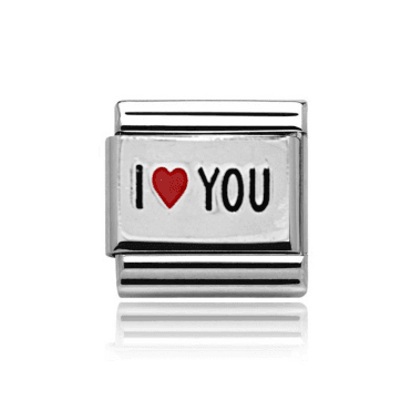 Silver I Heart You Charm