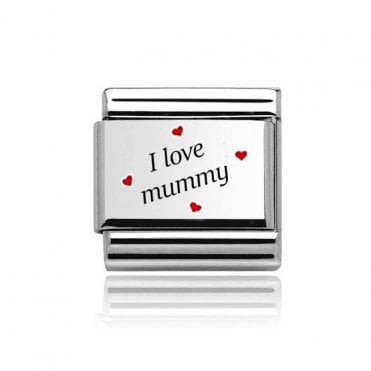 Silver I Love Mummy Charm