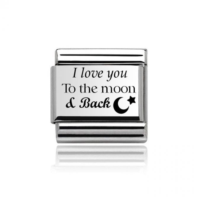 Charmlinks Silver I Love You To The Moon and Back