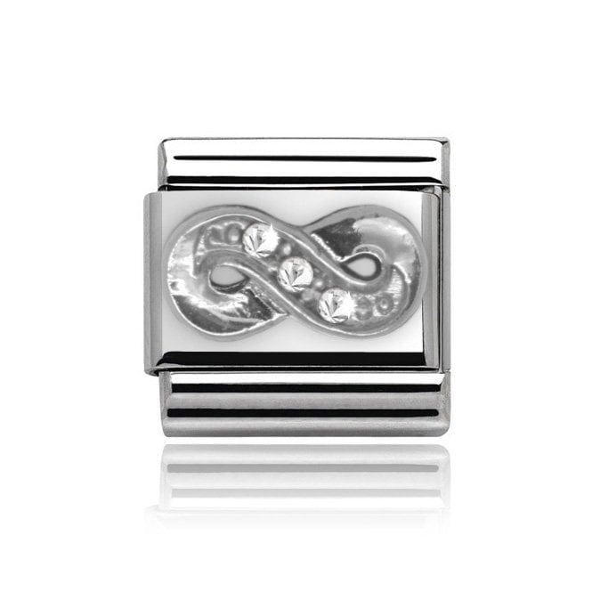 Charmlinks Silver Infinity Stone Set Charm
