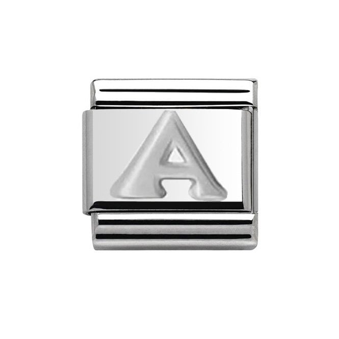 Charmlinks Silver Initial A Charm