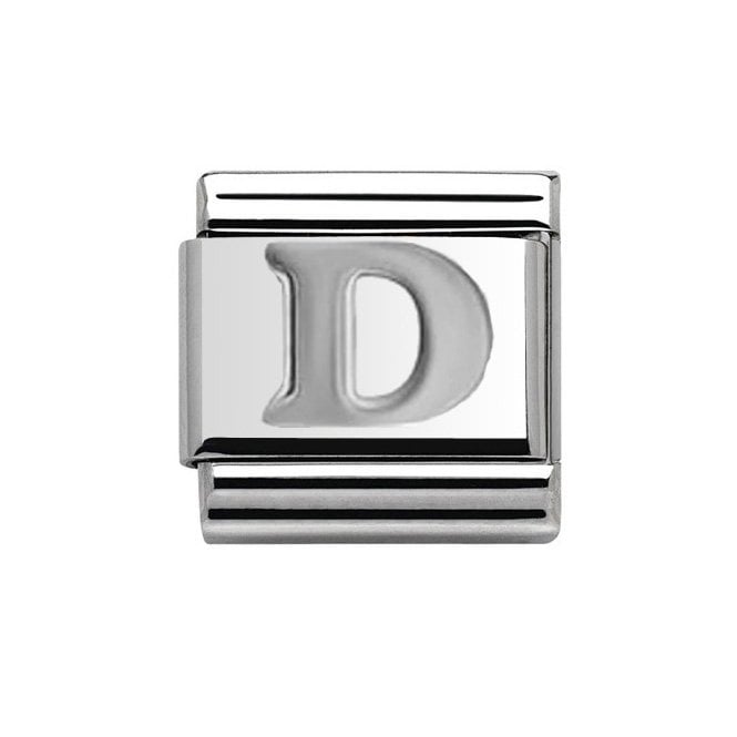 Charmlinks Silver Initial D Charm
