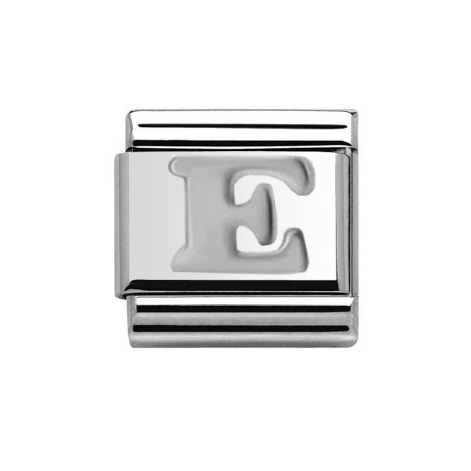 Charmlinks Silver Initial E Charm