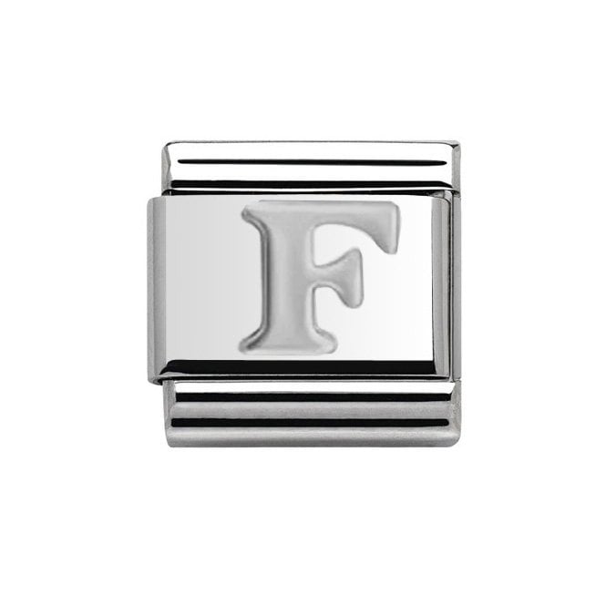 Charmlinks Silver Initial F Charm