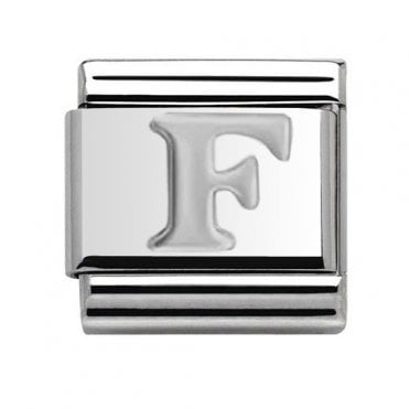 Silver Initial F Charm