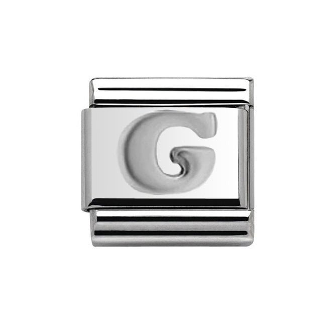 Charmlinks Silver Initial G Charm