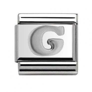 Silver Initial G Charm
