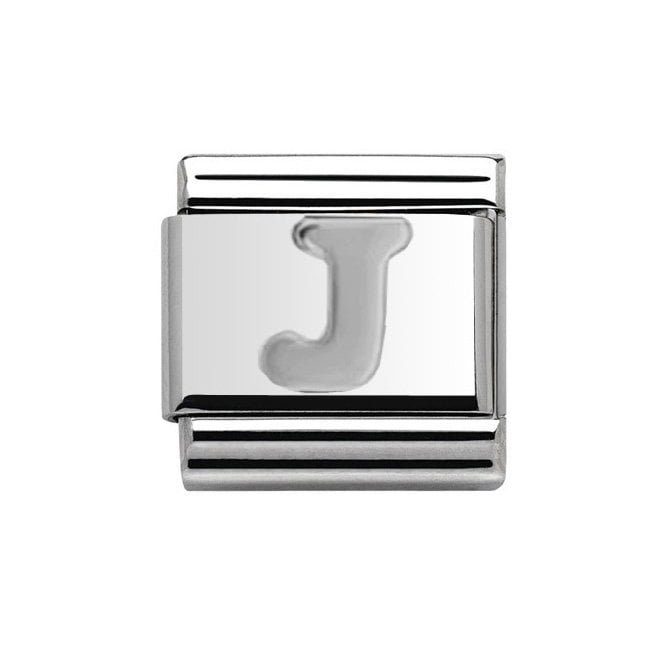 Charmlinks Silver Initial J Charm