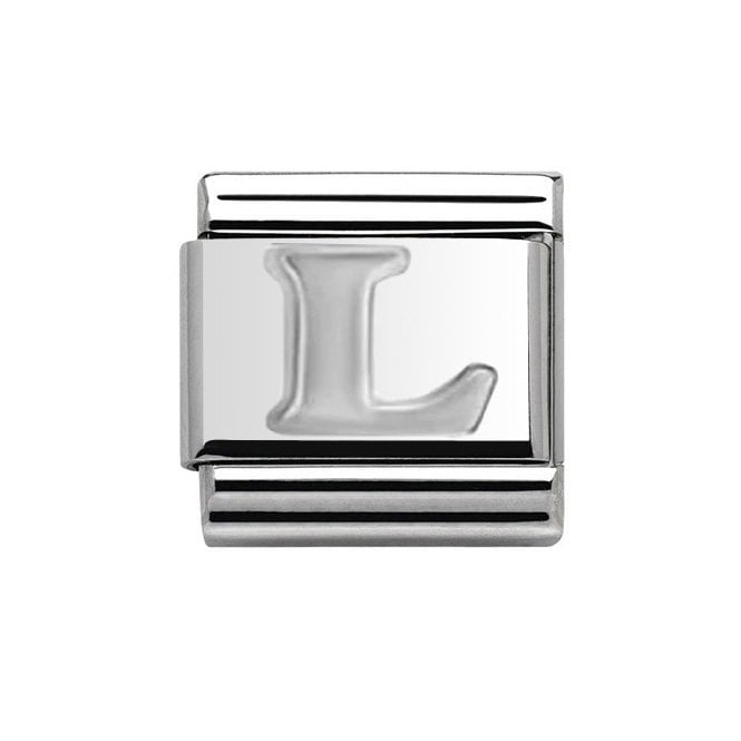 Charmlinks Silver Initial L Charm