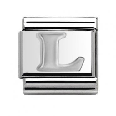Silver Initial L Charm