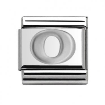 Silver Initial O Charm