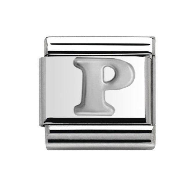 Charmlinks Silver Initial P Charm