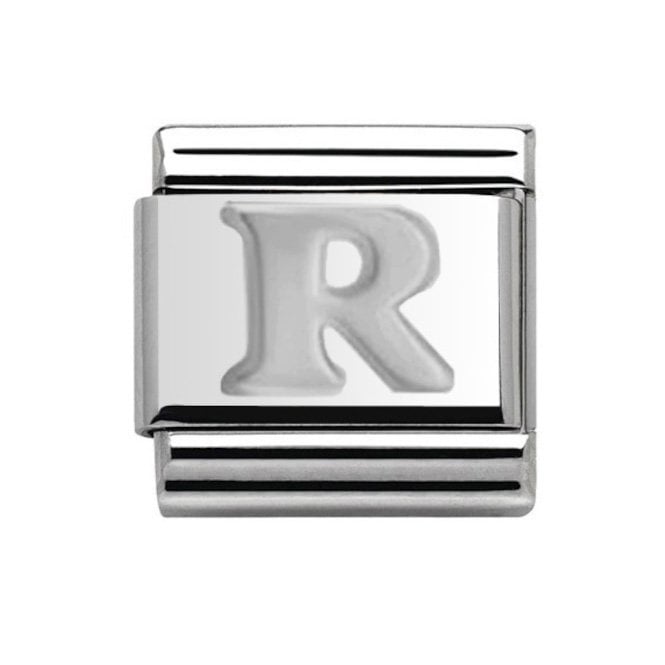 Charmlinks Silver Initial R Charm