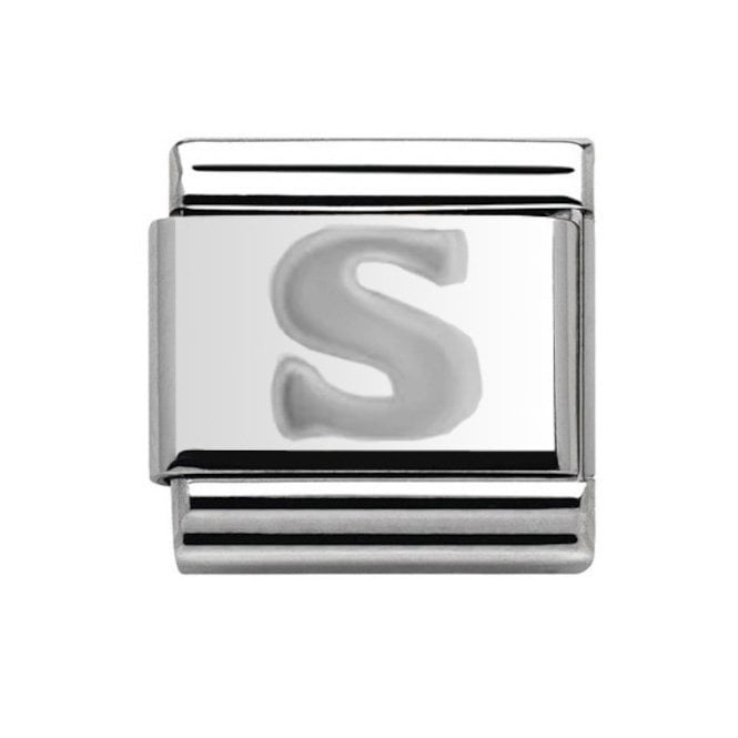 Charmlinks Silver Initial S Charm