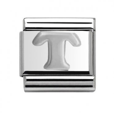 Silver Initial T Charm