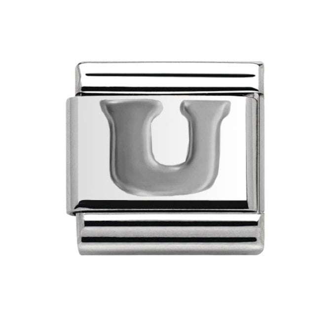 Charmlinks Silver Initial U Charm