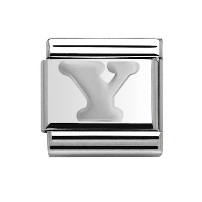Charmlinks Silver Initial Y Charm