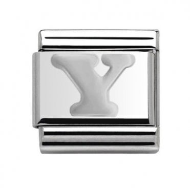 Silver Initial Y Charm