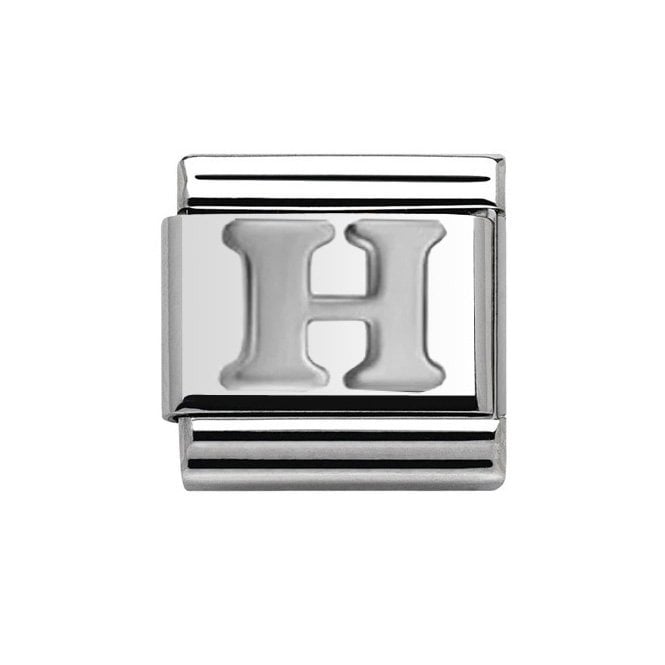 Charmlinks Silver Intital H Charm