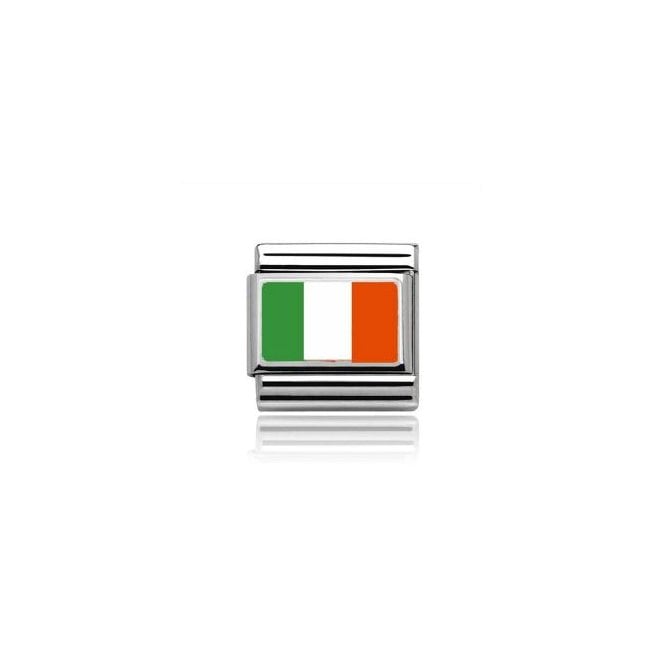 Charmlinks Silver Ireland Flag Charm