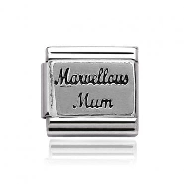 Silver Marvellous Mum Charm