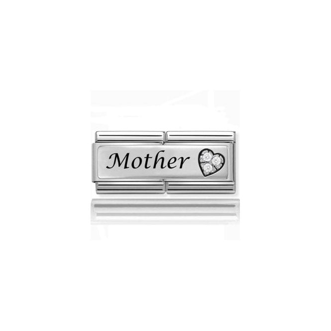 Charmlinks Silver Mother Double Charm