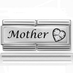 Silver Mother Double Charm