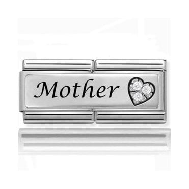 Silver Mother Double Charm