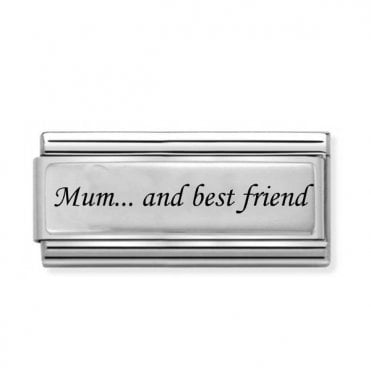 Silver Mum And Best Friend Double Charm
