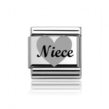 Silver Niece Charm