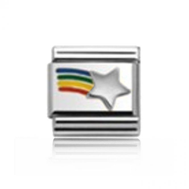 Charmlinks Silver Rainbow and Star Charm