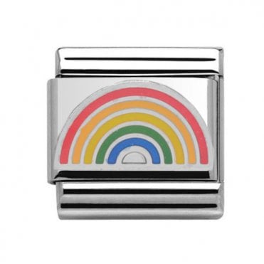 Silver Rainbow Charm