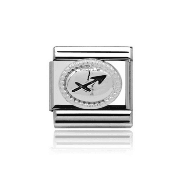 Silver Sagittarius Zodiac Charm