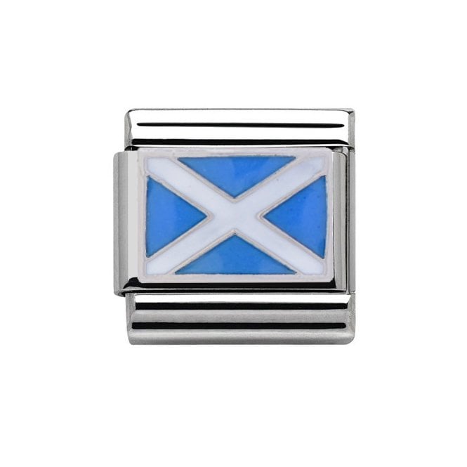 Charmlinks Silver Scottish Flag Charm