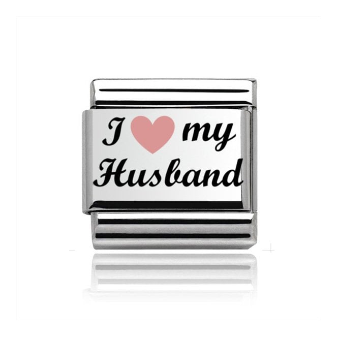 Charmlinks Silver Silver I Heart My Husband Charm