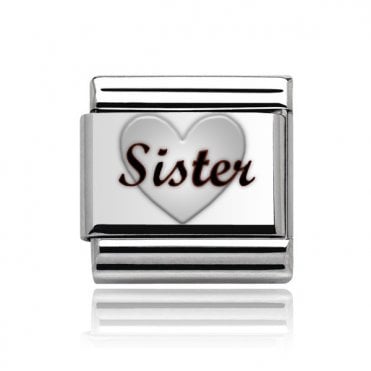 Silver Sister Charm