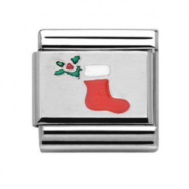 Silver Stocking Charm