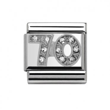 Silver Stone Set 70 Charm