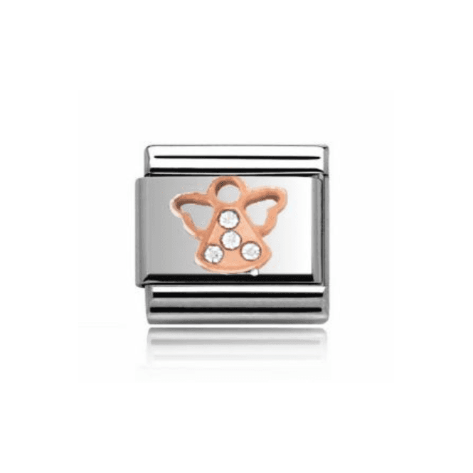 Charmlinks Silver Stone Set Angel Charm