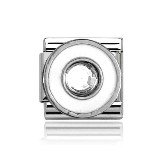 Charmlinks Silver Stone Set Charm
