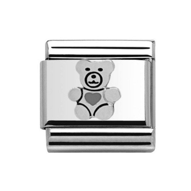 Charmlinks Silver Teddy Bear Charm