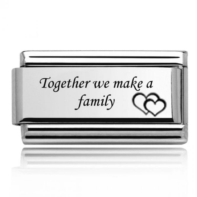 Charmlinks Silver Together We Make A Family Double Charm